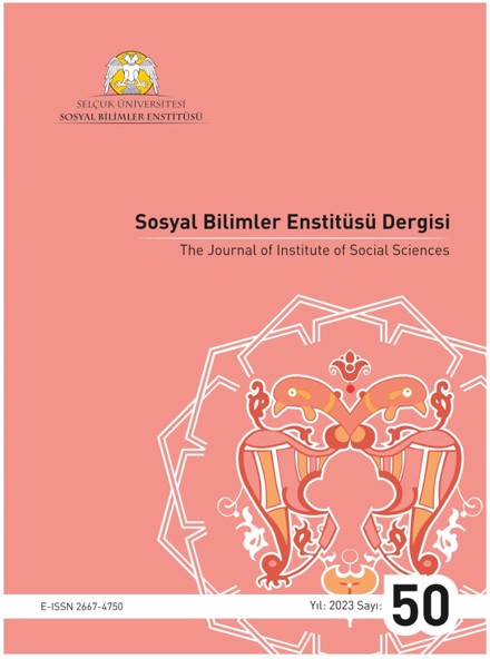 Sosyal Bilimler Enstitüsü Dergisi 2023 yılı 50. sayısı yayınlanmıştır.